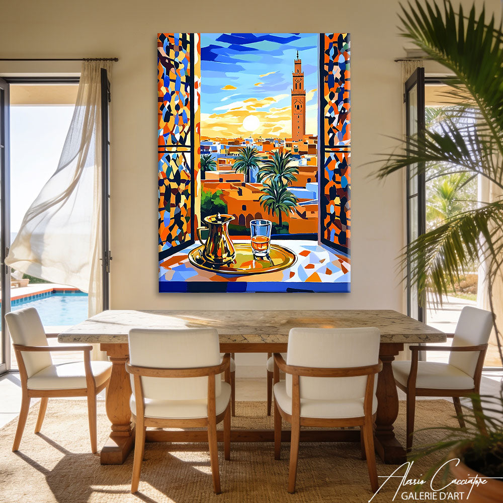 Tableau Fenetre Ouverte Peinture
