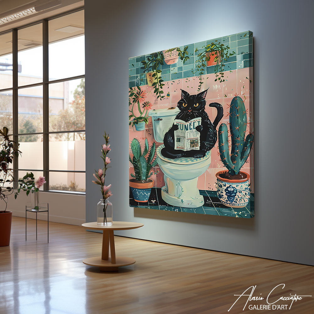 Peinture Chat Pop Art