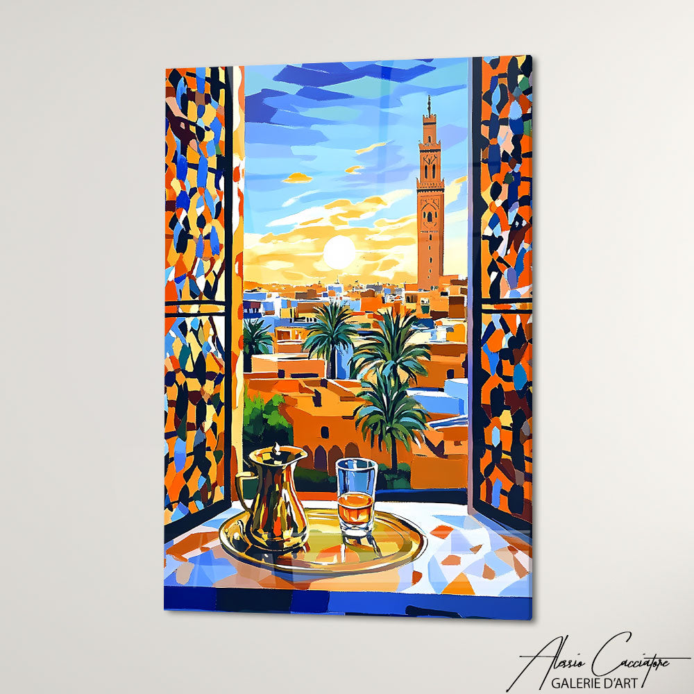 Art Mural Fenetre Ouverte Peinture