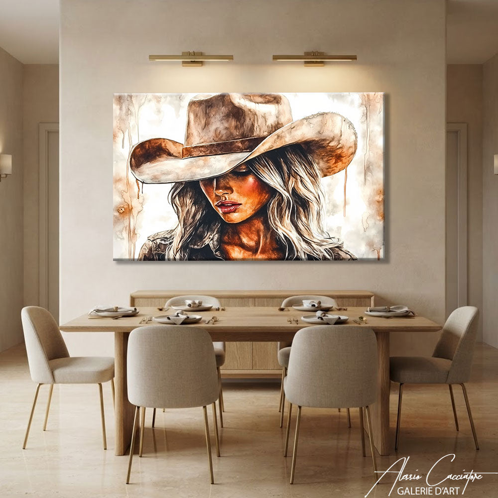 Affiche Femme Western