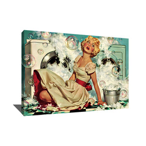 Tableau Buanderie Vintage