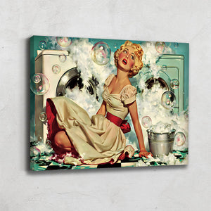 Tableau Buanderie Vintage