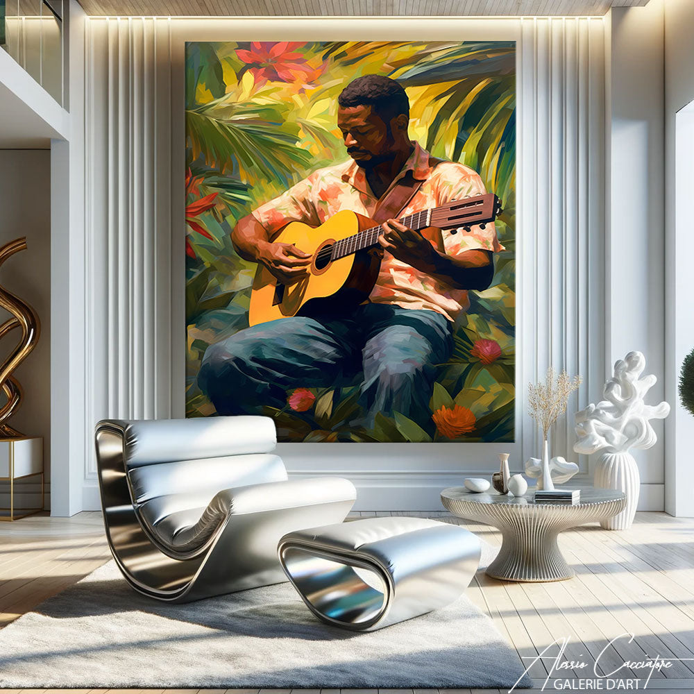 tableau africain vert