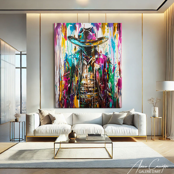 Tableau Cowboy Pop Art