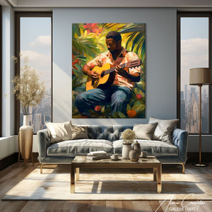 tableau africain vert