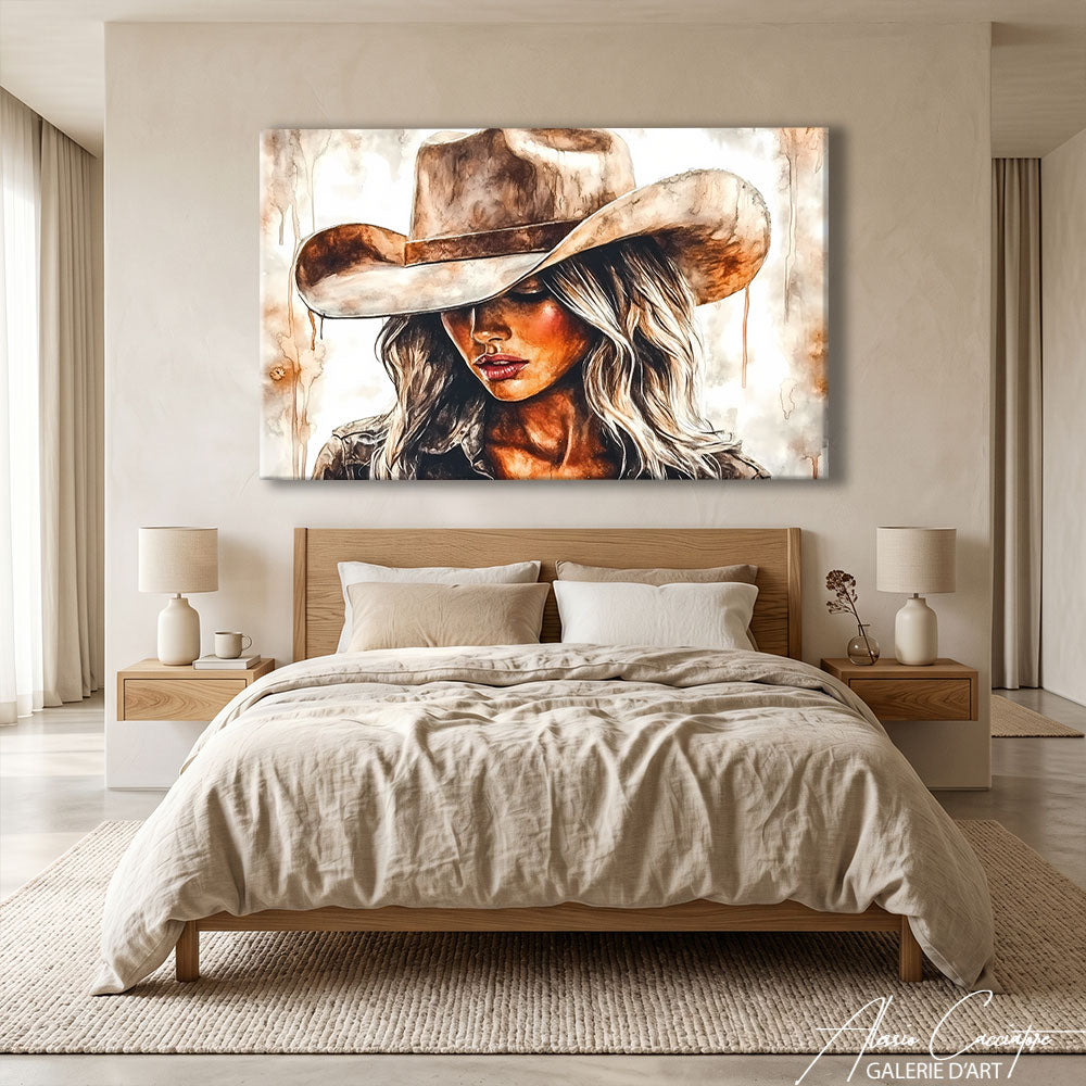 Toile Femme Western