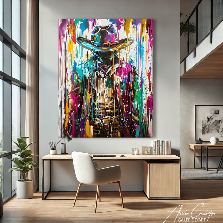 Tableau Cow boy – mise en situation