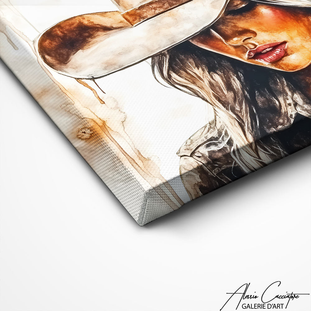 Art Mural Femme Western