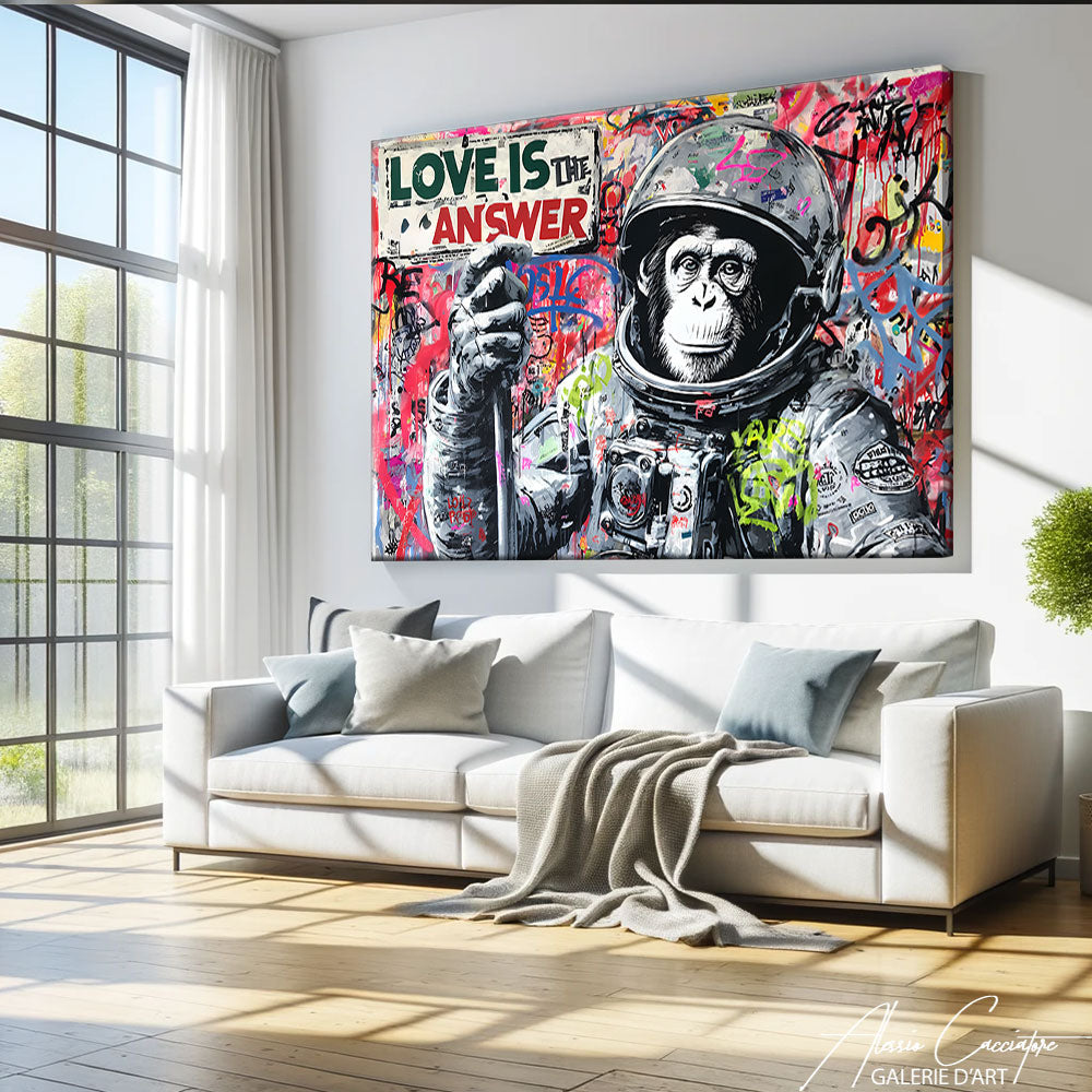 Tableau Street Art Coloré