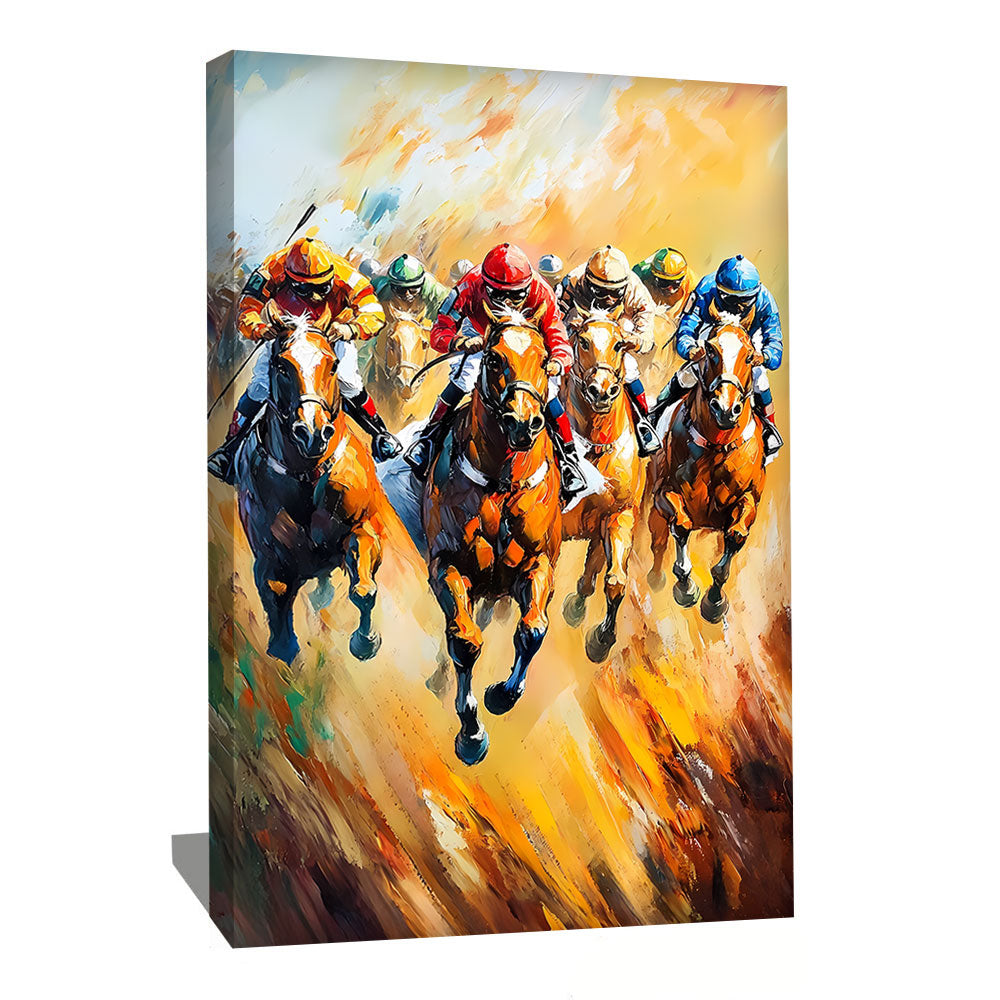 TABLEAU DE CHEVAUX AUX GALOPS