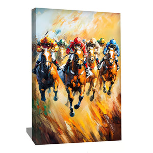 TABLEAU DE CHEVAUX AUX GALOPS