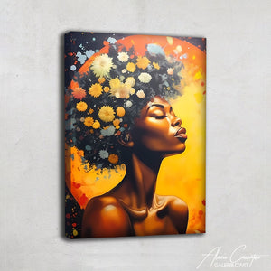 tableau femme africaine vintage