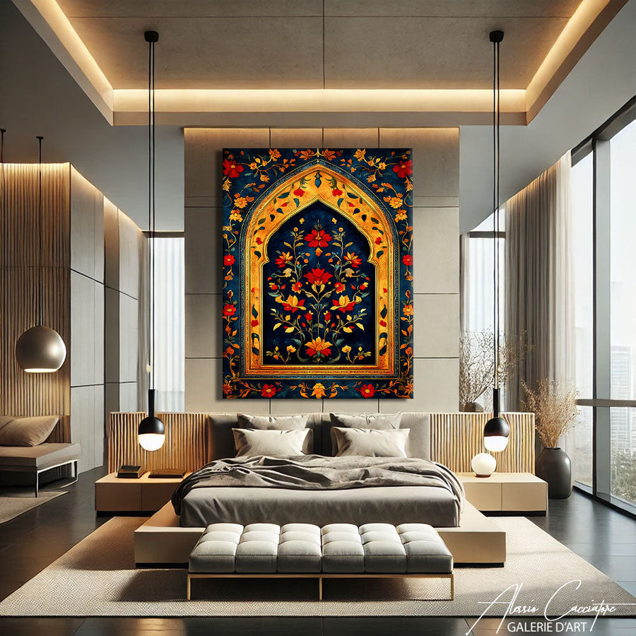 TABLEAU ORIENTAL EXOTIQUE Alessio Cacciatore – mise en situation