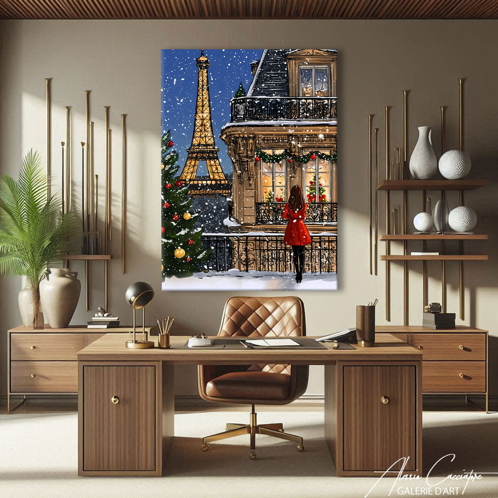 Tableau Paris Enneigé