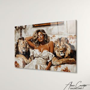 Cadre Femme Lion