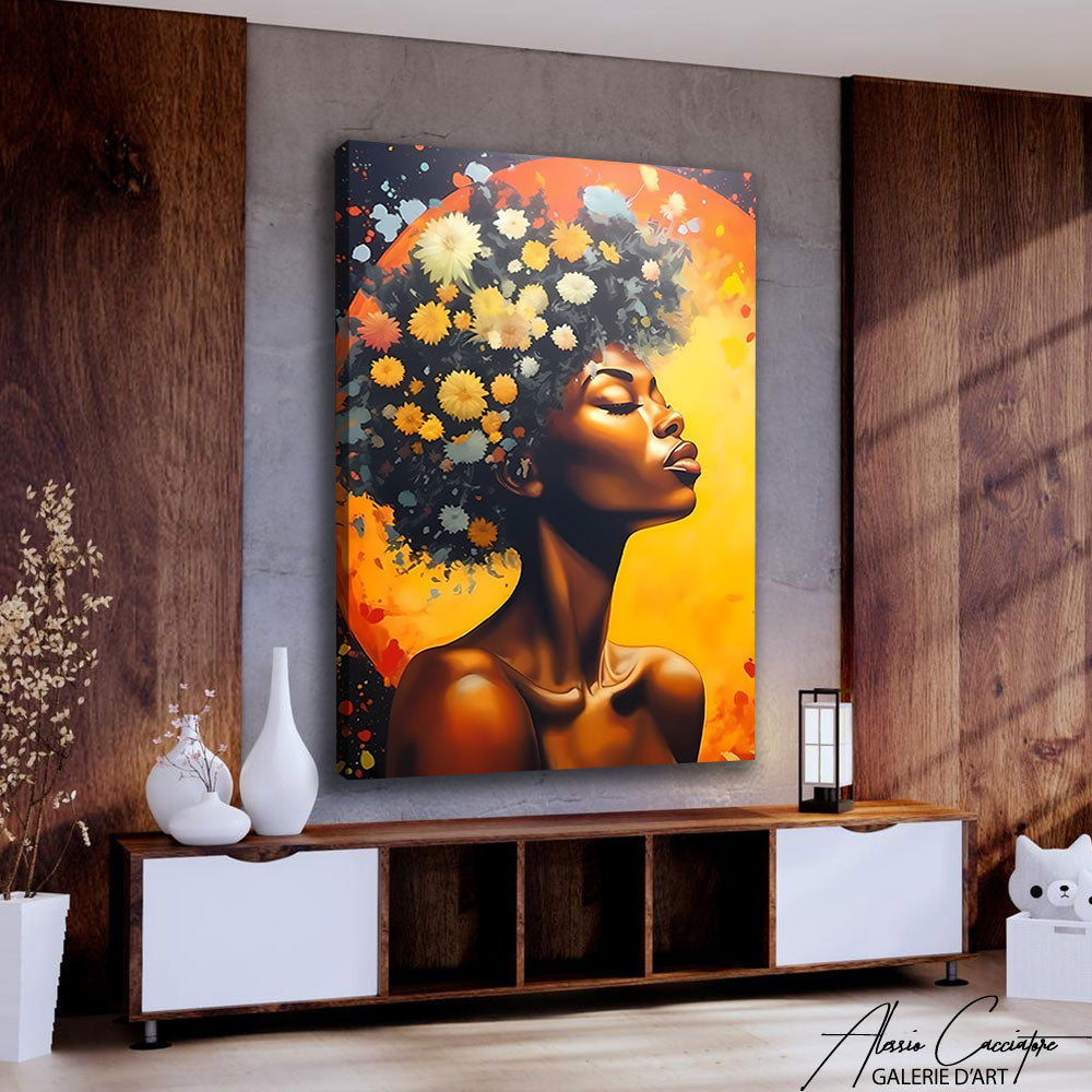 tableau femme africaine