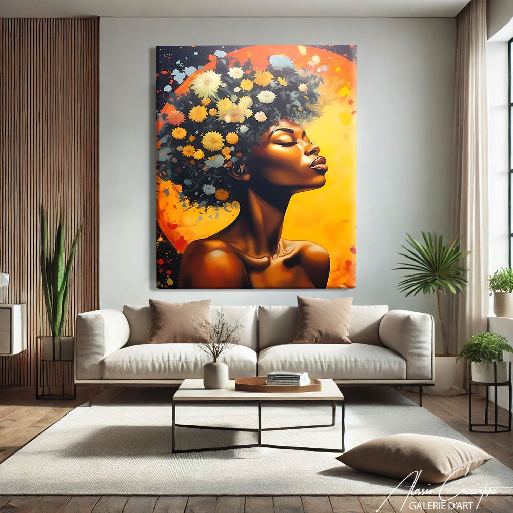 tableau africain peinture