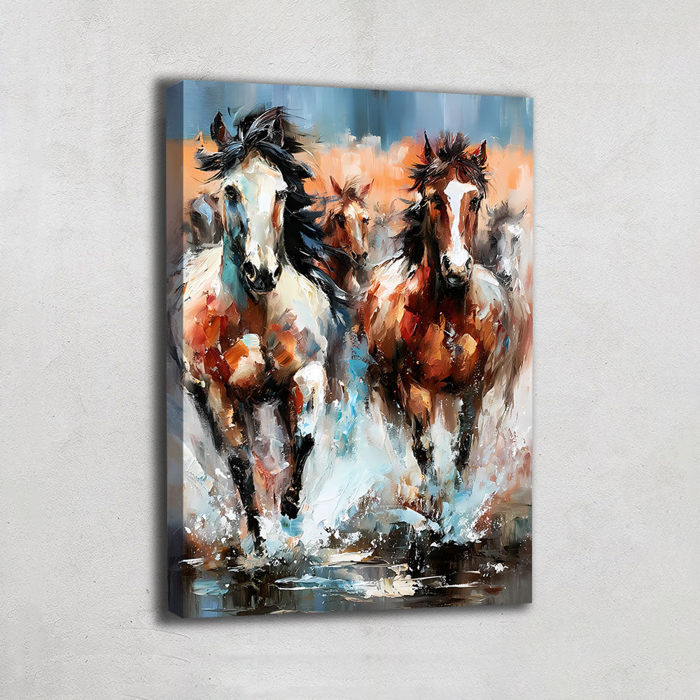 TABLEAU CHEVAUX SAUVAGES