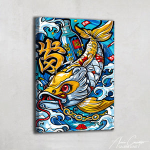 Peinture Poisson Japonais