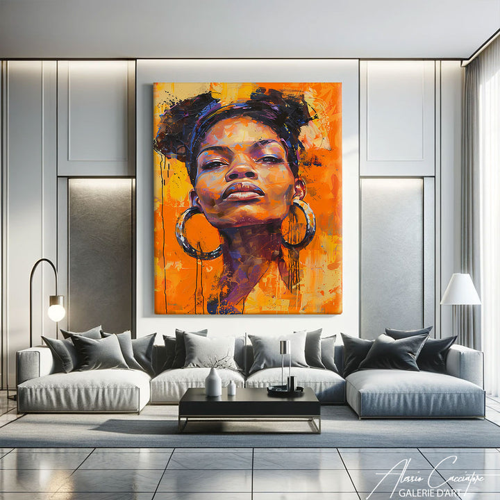 tableau femme africaine