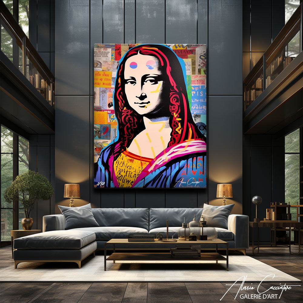 tableau pop art mona lisa