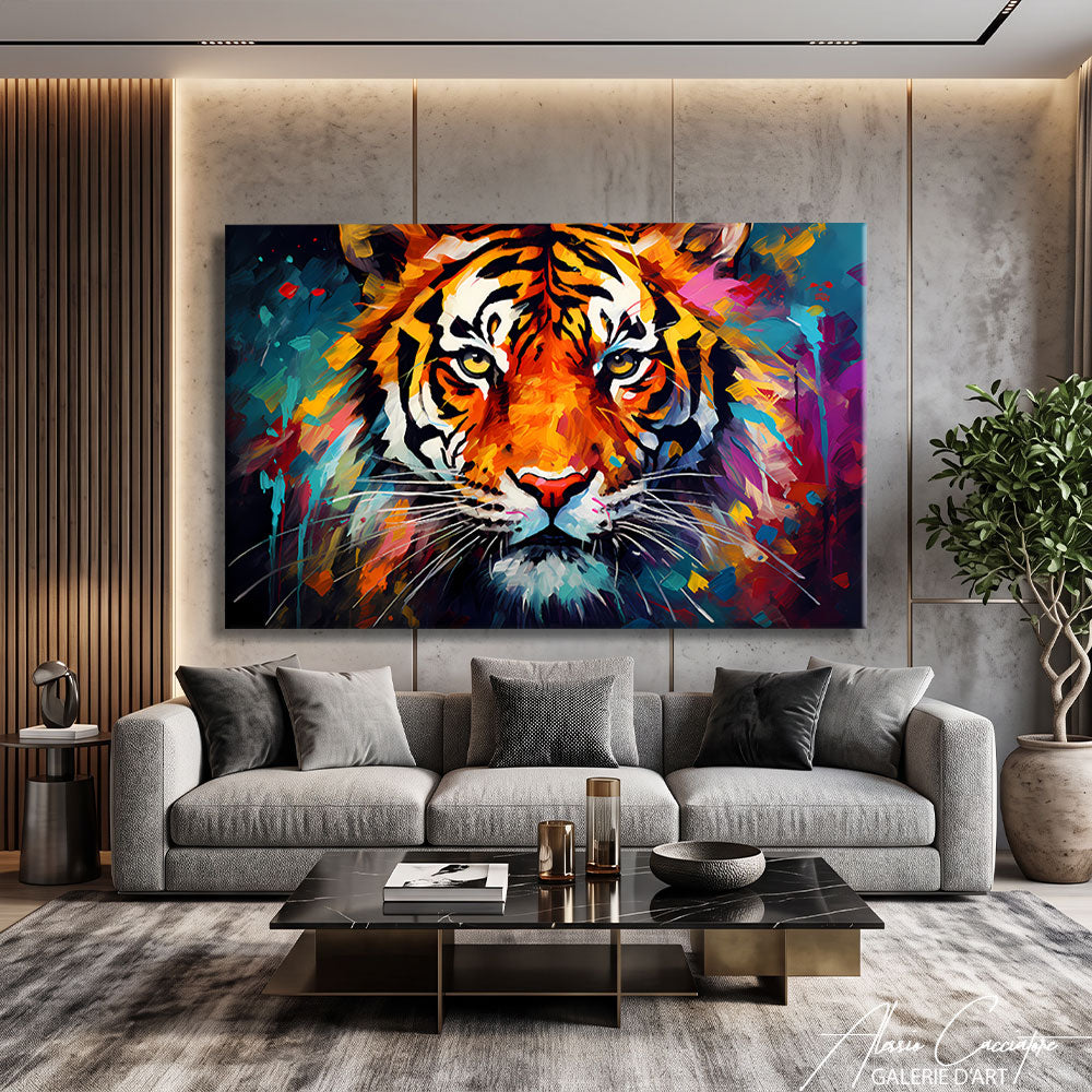 TABLEAU PEINTURE TIGRE