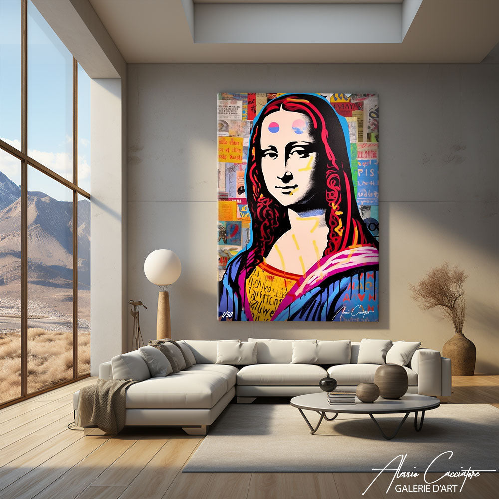 tableau pop art mona lisa