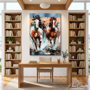 TABLEAU CHEVAUX SAUVAGES