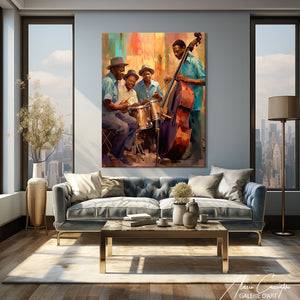 tableau jazz abstrait