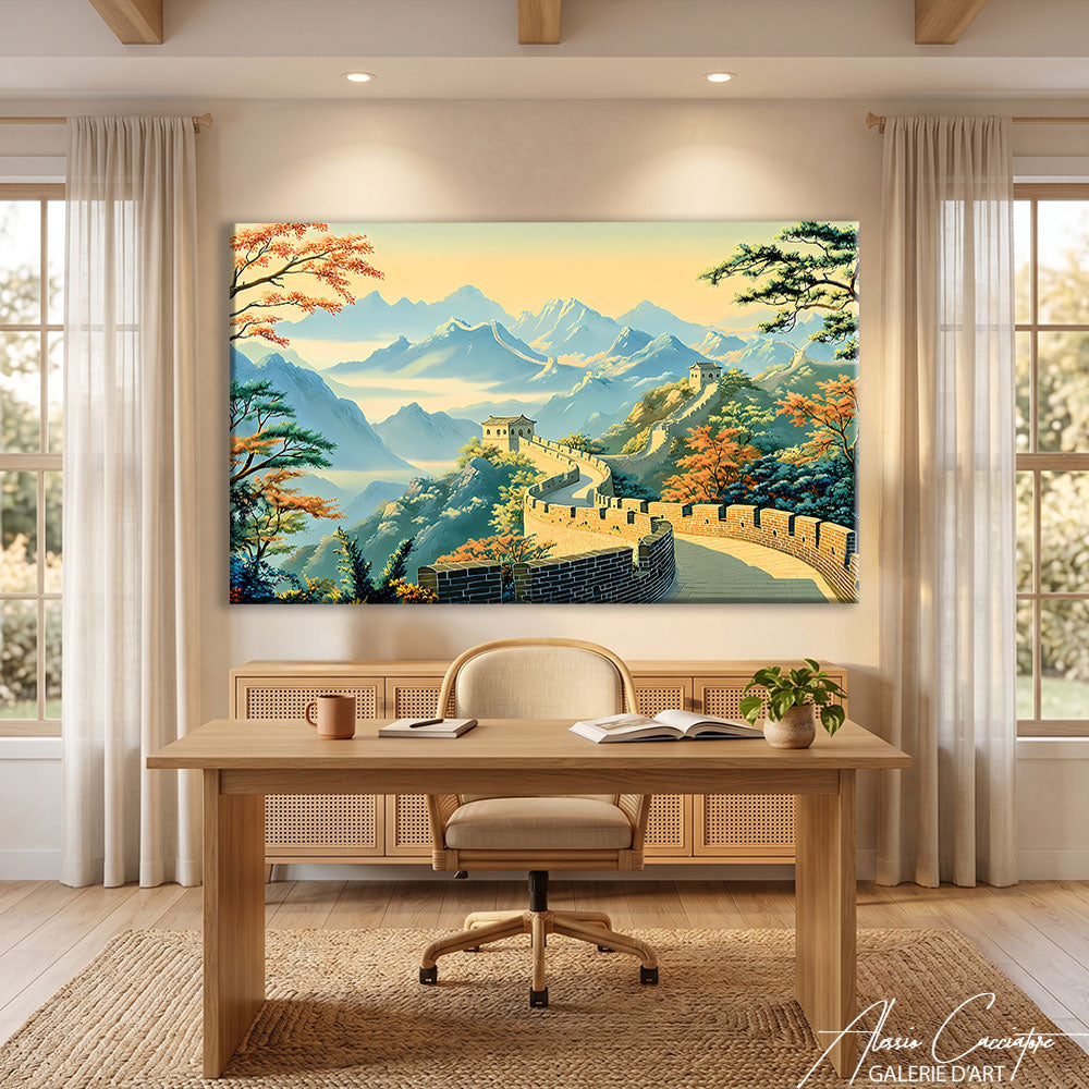 Affiche Chinois Paysage