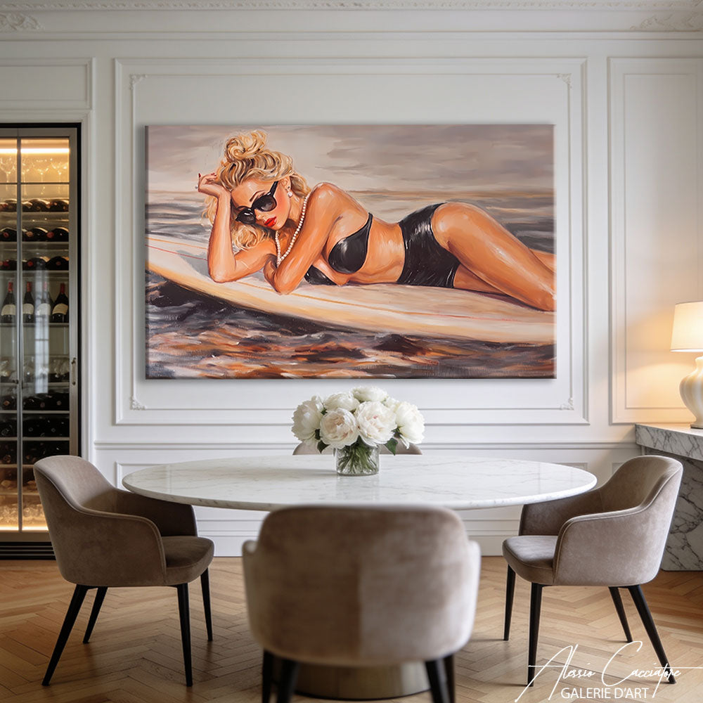 Affiche Femme Sensuelle Abstrait