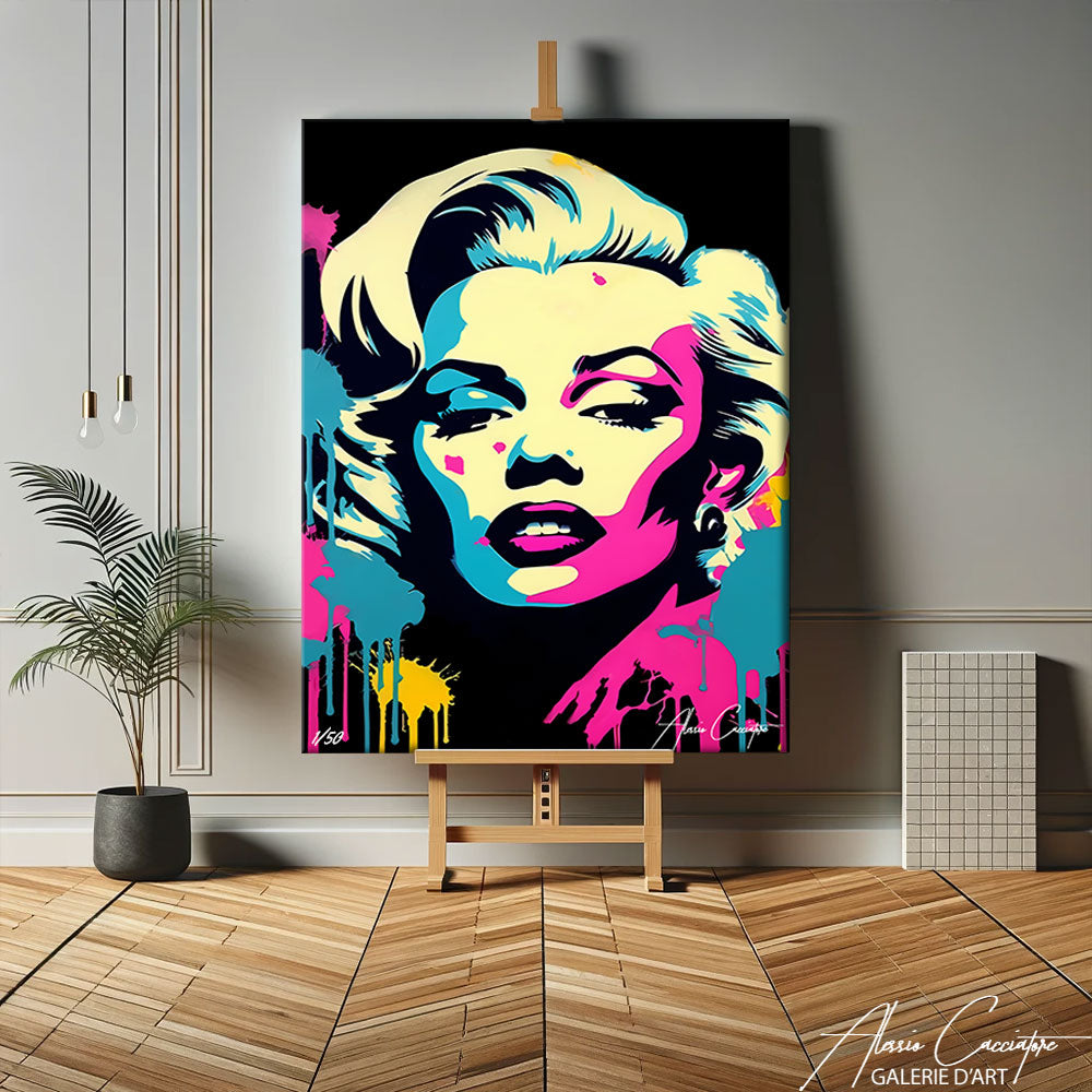 peinture marilyn monroe