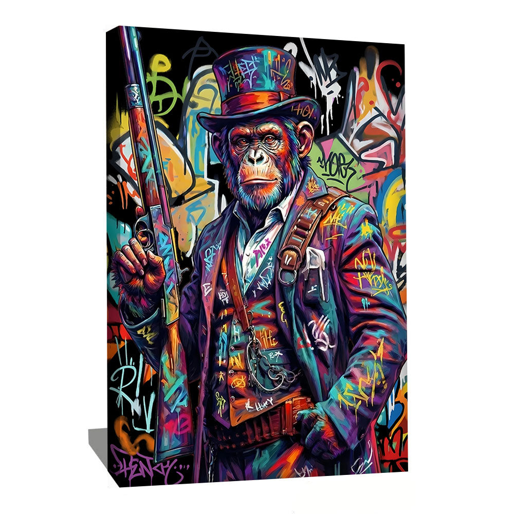 TABLEAU SINGE GRAFFITI