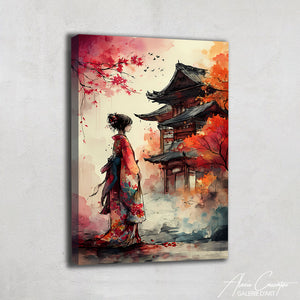 Tableau Aquarelle Japonaise