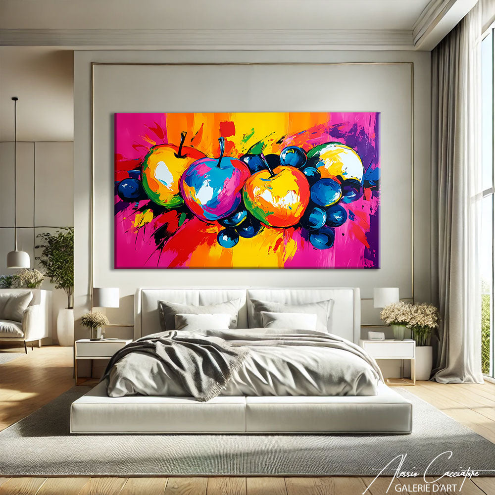 Tableau Fruits Abstrait
