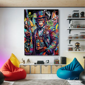 TABLEAU SINGE GRAFFITI