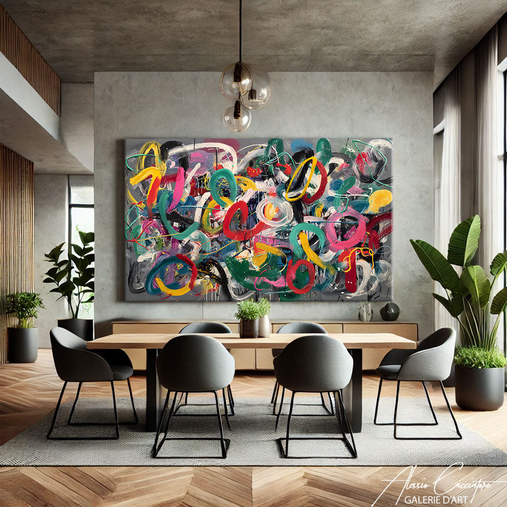 Tableau Moderne Peinture Acrylique