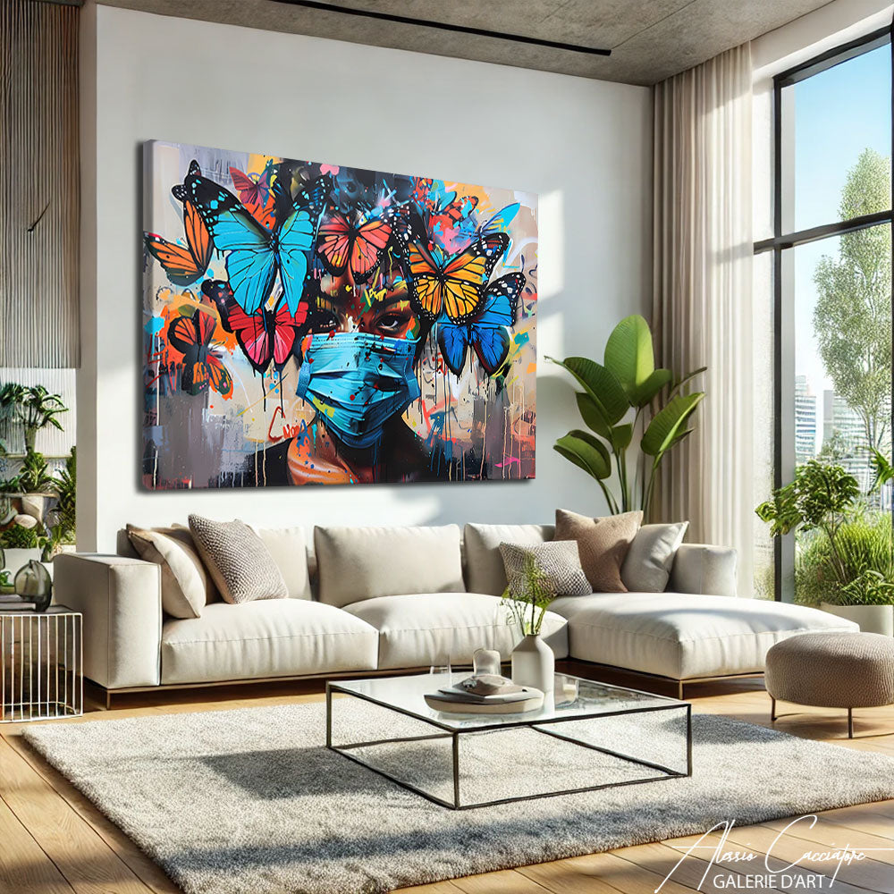 Tableau Papillon Coloré