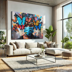 Tableau Papillon Coloré