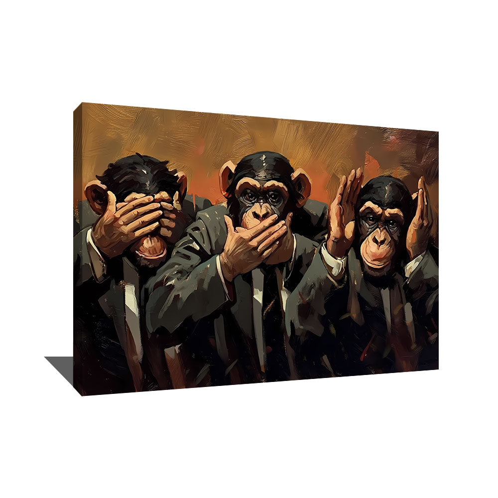 TABLEAU 3 SINGES ART
