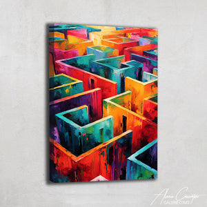 Tableau de Peinture Labyrinthe