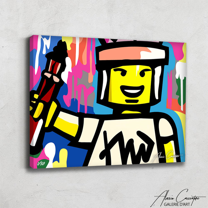 tableau pop art lego