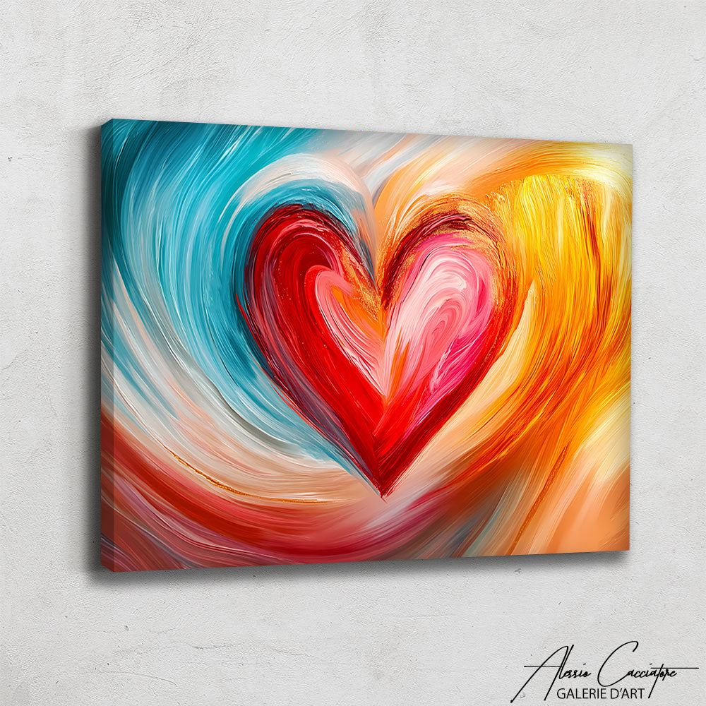Tableau Abstrait Multicolore