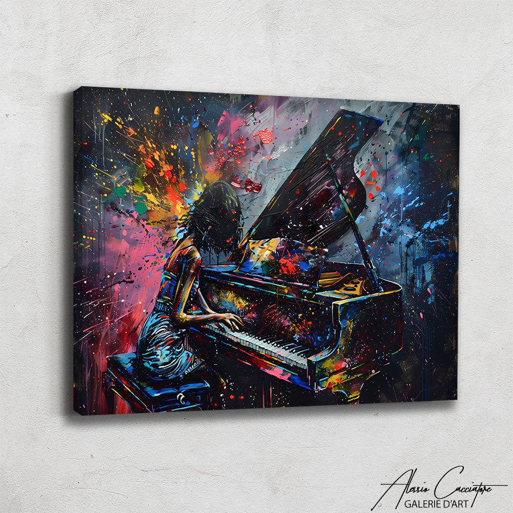 Tableau Piano Abstrait