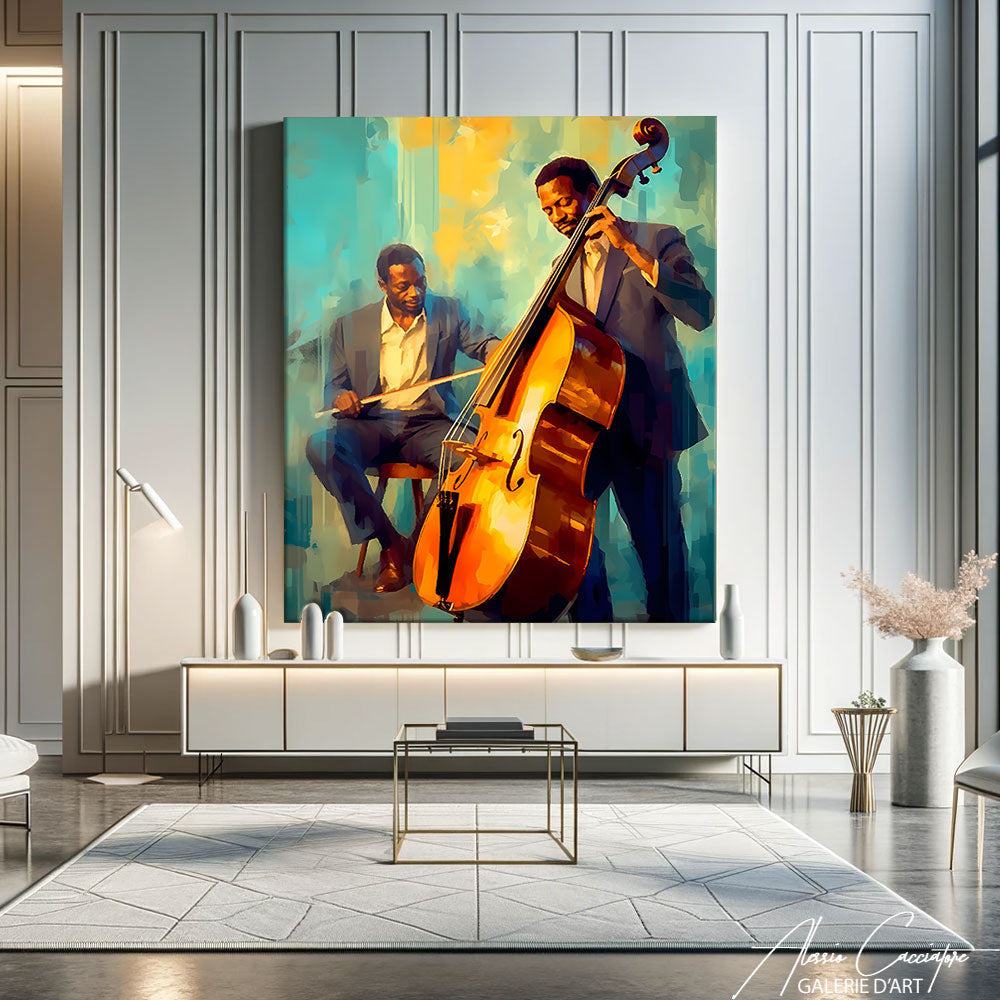 tableau peinture jazz