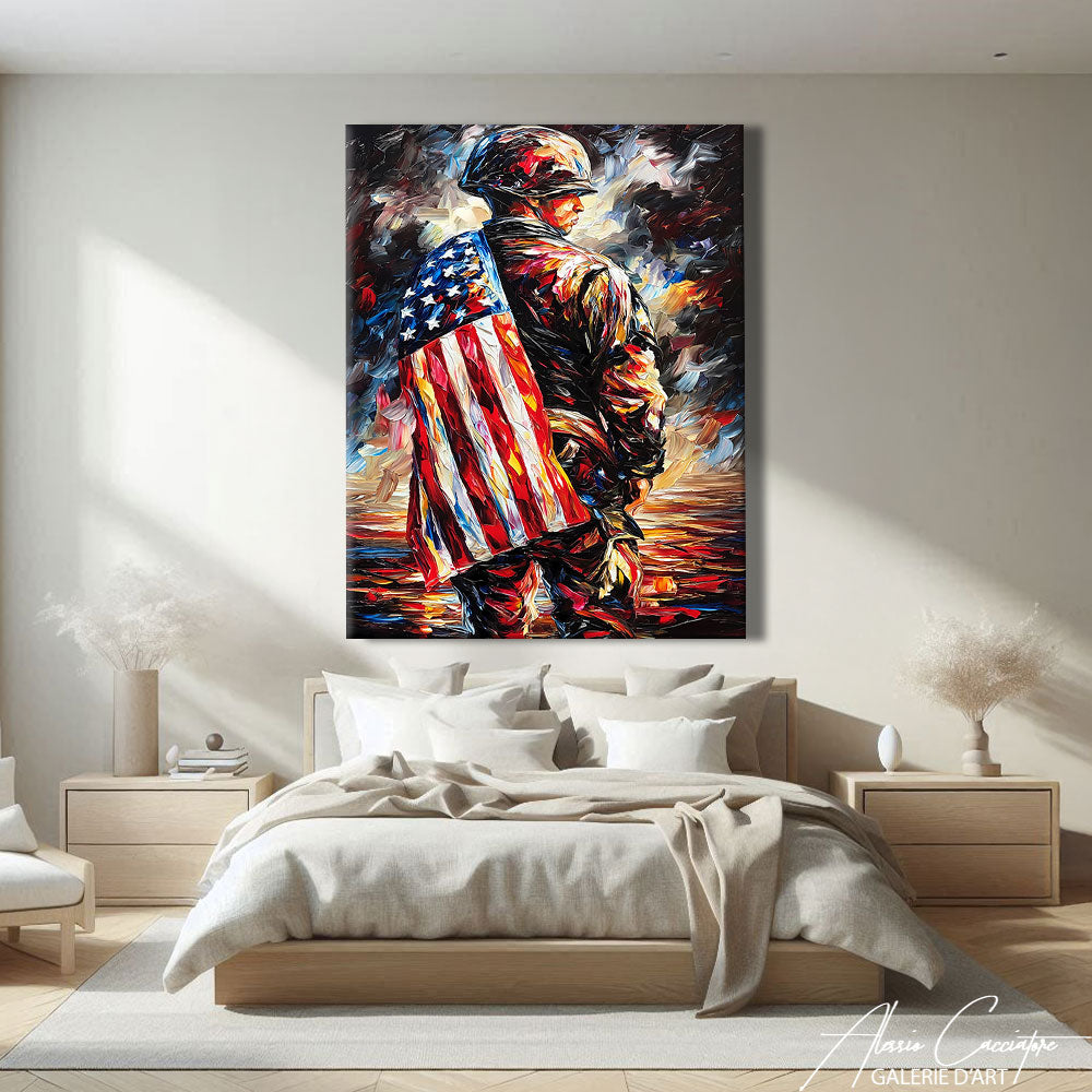 tableau drapeau états-unis