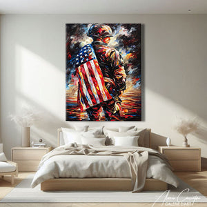 tableau drapeau états-unis