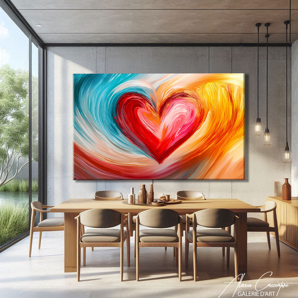 Tableau Multicolore Abstrait