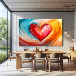Tableau Multicolore Abstrait