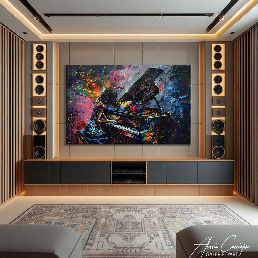 Tableau Moderne Piano – mise en situation